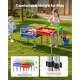 thumbnail image 5 of VEVOR Sensory Table for Toddlers, Kids 4-Station Sand and Water Adjustable Play Table with Detachable Storage Bins and Non-Slip Feet, Carbon Steel Frame, Rounded Corners, for Boys and Girls Exploring, 5 of 9