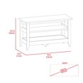 thumbnail image 4 of Four - leg bench, spacious surface | Suitable for living room storage | Benefit from organized and functional storage, 4 of 4