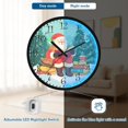 thumbnail image 5 of Voice Activated Clock with Glow Light 12 Inch Large Silent Wall Clock Battery Operated for Home Decor Christmas-themed Design, 5 of 8