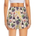 thumbnail image 2 of Lsque Watercolor Bottles And Glasses Printed Women's Running Shorts with Liner Pockets,Elastic Quick Dry Workout Athletic Gym Yoga Shorts,Womens High Waist Shorts-X-Large, 2 of 9