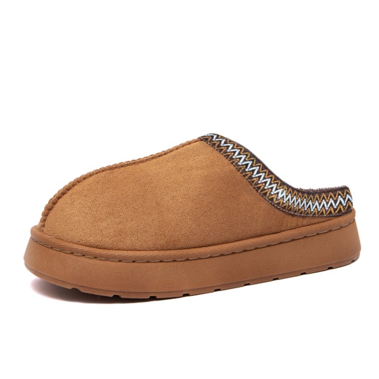 INIBUD Women's Open Toe Slippers - Fuzzy Memory Foam, Anti-Skid Sole, Indoor/Outdoor House Shoes