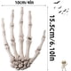 thumbnail image 2 of par de manos de esqueleto de Halloween, hueso de Terror, mano de plástico para Zombie, Cosplay, broma de terror brillar Electrónica, 2 of 5