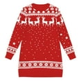 thumbnail image 4 of Fiaer Christmas Sweater Dress for Women Funny Graphic Crew Neck Plus Size Trendy Long Sleeve Casual Knitted Clothing Red S, 4 of 4