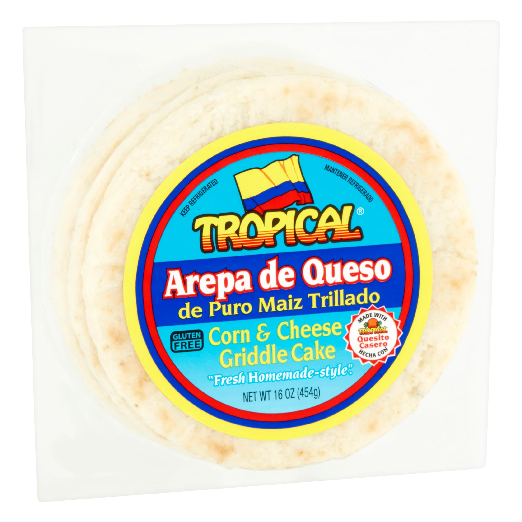 Tropical Cheese Arepa de Queso/ Cheese Arepa 16oz