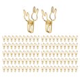 thumbnail image 3 of Binder Clips, Hollowed Cute Cartoon Sturdy Metal Small Binder Clips Rabbit Shape  For Office ANGGREK Oro, 3 of 8