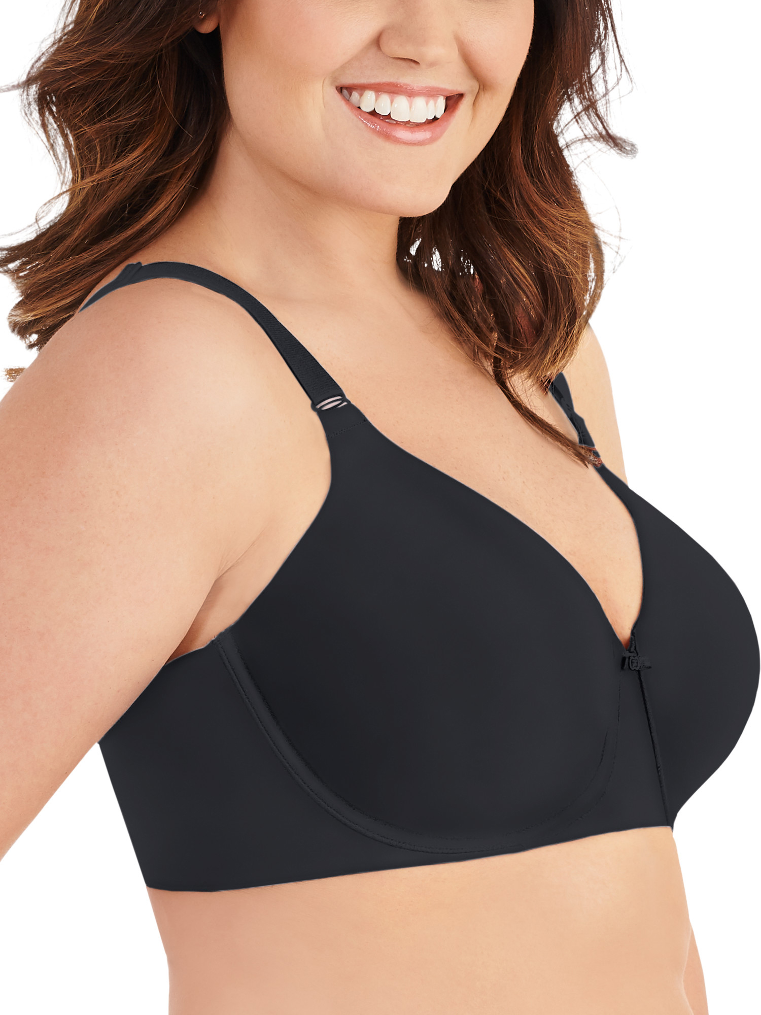 Women's Vanity Fair 76345 Beauty Back Full Figure Underwire Bra (Midnight Black 38C)