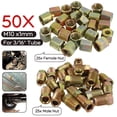 thumbnail image 1 of Zinc plated iron 10mm x 1mm pack of 50 brake fittings 25pcs male + 25pcs female, 1 of 5
