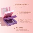 thumbnail image 5 of QIBEST-paleta de sombra de ojos mate para mujer, maquillaje nacarado brillante, resaltador de rubor facial multifuncional, Cosméticos femeninos, 5 of 5