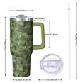 thumbnail image 2 of 40oz Tumbler with Handle and Straw, Vacuum Insulated Stainless Steel Travel Mug, Fits Car Cup Holder, Camo Print, 2 of 6