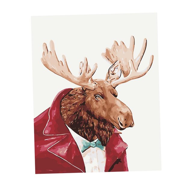 Pintura de bricolaje por números de sin mco pintura de bricolaje por números pa adultos y Cabo Deer BLESIY Cuadro de pintura al óleo