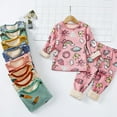 2 to 15Y Children Thermal Underwear Set Fleece Singlelayer Boys Girls