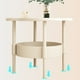 thumbnail image 5 of Estante de almacenamiento para mesita de noche pequeña | Mesita de noche de plástico de doble capa | Mini mueble de mesa auxiliar móvil para sofá de dormitorio | Abrir Organizador de almacenamiento, 5 of 8