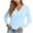 Light Blue, variant on ZSQDM Women's Cardigans Knit V Neck Button Down Lightweight Ladies Fashion Casual Open Front Cardigans Cardigan Sweaters for Women Lightweight Women's Sweater Casual Tops Cotton Sweaters for Women(L)