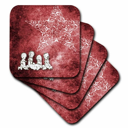 

Christmas Star over Nativity set of 8 Coasters - Soft cst-41257-2