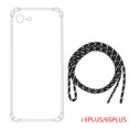 thumbnail image 1 of facefd Replacement For iPhone 6 Plus/6S Plus Phone Protective Cover Transparent TPU Case Protector 1.5MM Lanyard, 1 of 3