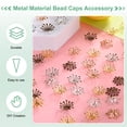 thumbnail image 4 of Uxcell 200-Pack Tapones de Cuentas en Forma de Flor, 13mm x 3.5mm Tapones Espaciadores de Flor para Artesanía DIY [Color Cobre], 4 of 6