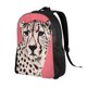 thumbnail image 2 of Balery Pink Cheetah Art Mochila - Mochila Estilosa y Duradera para Laptop de 15 Pulgadas con Tela Oxford Impermeable, 2 of 8