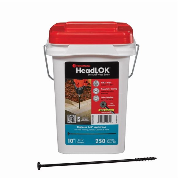 STRCTL WD SCRW 10" 250PC(Pack of 1)