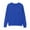 Blue, variant on Womens Sweatshirt Solid Color Long Sleeve Crew Neck Pullover Casual Basic Fall Winter Tops with Pockets