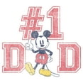 thumbnail image 2 of Mens Mickey & Friends Father's Day Mousey #1 Dad Lightweight Hoodie, 2 of 4