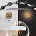 thumbnail image 4 of Yayeee 2-Pack Plug in LED Night Lights with Light Sensors Motion Detectors, Retro Abstract Eagle, 4 of 7