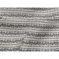 thumbnail image 4 of oneOone Viscose Jersey Gray Fabric Stripe & Leaves Artistic Sewing Material Print Fabric By The Yard 60 Inch Wide, 4 of 5