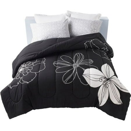 Get It Together Black and White Floral Bedding Comforter