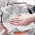 thumbnail image 5 of Qiweii 10 Pack Microfiber Glass Cleaning Cloth, Lint Free Streak Free Polishing Towel, High Absorbent Soft Fabric for Window Mirror Kitchen Car Furniture and Household Sanitation, 5 of 9