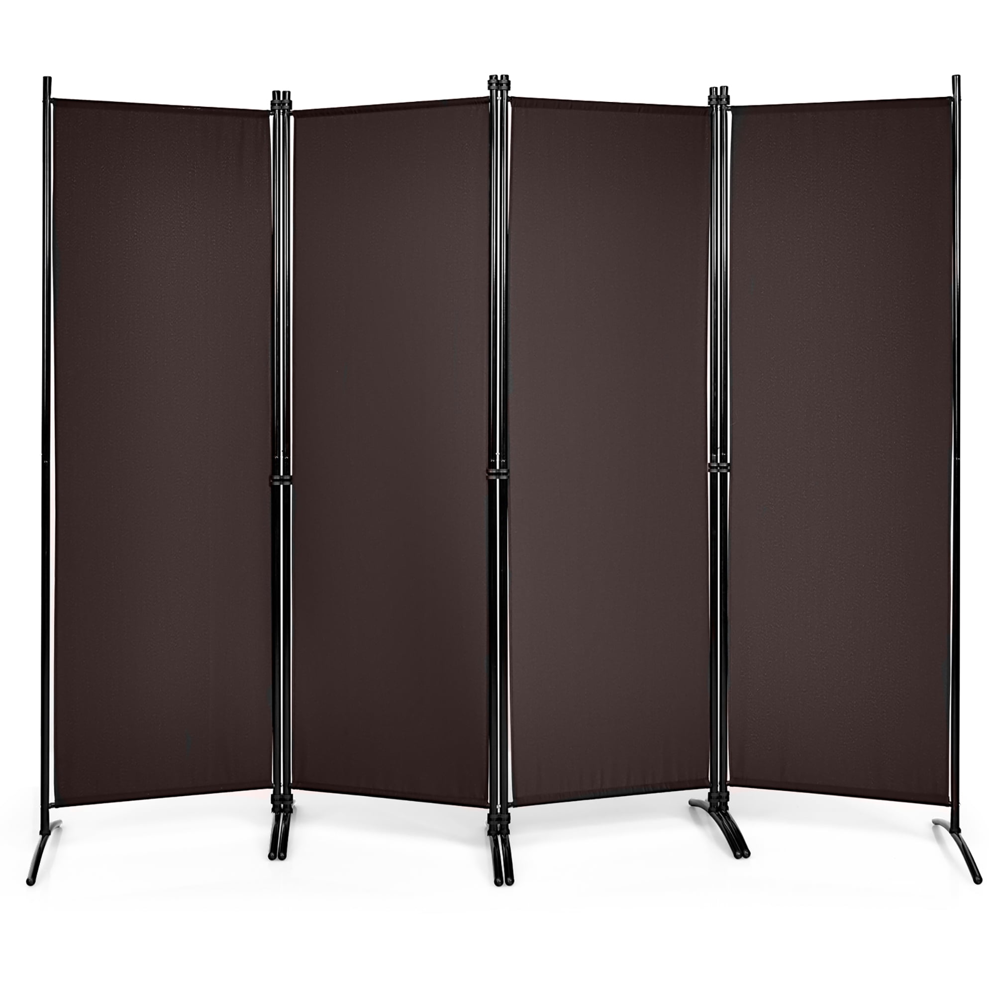 Costway 4Panel 5.6ft Room Divider Folding Fabric Privacy Screen w