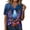 Multicolor-3, variant on Stamzod Tops for Women Trendy Short Sleeve Halloween Shirt Dressy Casual V Neck Blouses Work Shirts