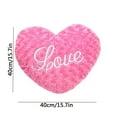 thumbnail image 3 of Opehuo Heart Shaped Pillow,Letter Embroidered Plush Heart Pillow,Heart Shaped Cushion,Huggable Stuffed Love Heart Sofa Cushion,Home Decor Valentines for Living Room,Bedroom,Couple(Hot Pink), 3 of 7