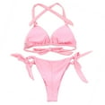 thumbnail image 3 of Vividxx Womens Bikini Sets Set Beachwear Bandage Women Swimsuit Swimwear Bikini Bandeau Push-Up Swimwears Bikinis Set Summer Comfortable Vacation 2026 Beach Wear, 3 of 7