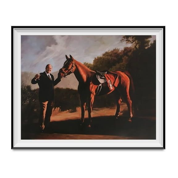 Tony Soprano And Pie-O-My Horse Painting Poster 16 x 20