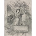 thumbnail image 3 of Celestin Nanteuil 15x18 Black Modern Framed Museum Art Print Titled - On the Balcony, 3 of 5