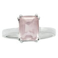thumbnail image 3 of Natural Rose Quartz - Madagascar 925 Sterling Silver Ring s.8 Jewelry DGR1110_F_8 R-1020, 3 of 7