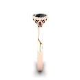 thumbnail image 3 of SuperJeweler 1/2 Carat Rose Cut Black Diamond Solitaire Engagement Ring In 14 Karat Rose Gold For Women, 3 of 6