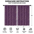 thumbnail image 2 of Blackout Kids Curtains,Purple Sun Planet Rocket Star Pattern Childrens Insulated Curtains Set Of 2,Bedroom Essentials,Toddler Room Decor 52"x84", 2 of 5