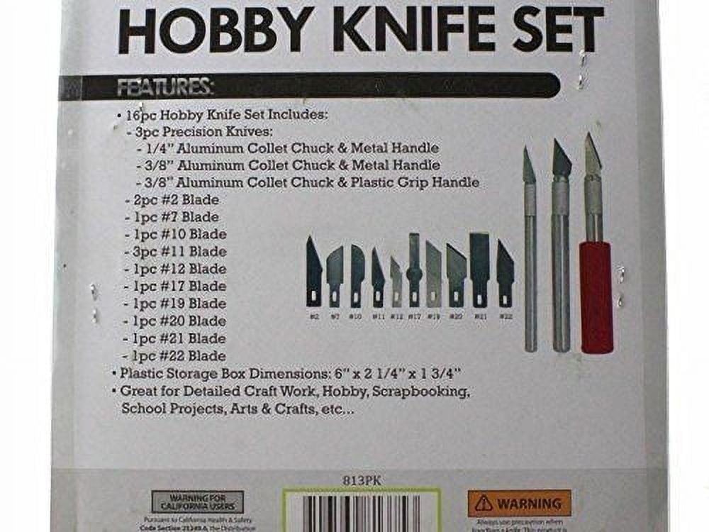 813PK 16 pc. Precision Hobby Knife Set, 813PK