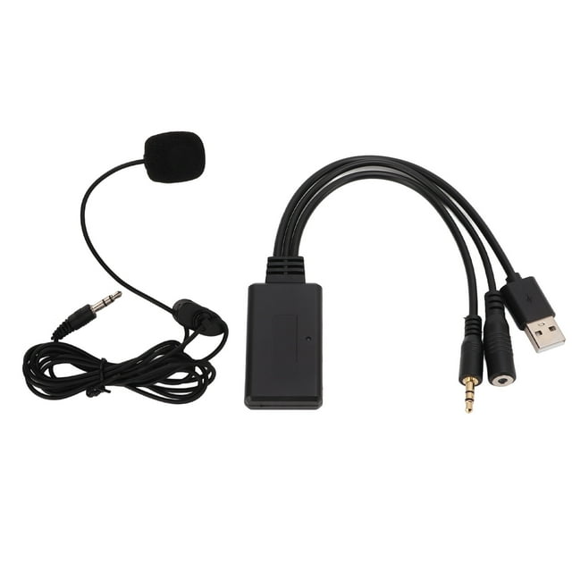 Bluetooth Aux In Adapter,Car Bluetooth Aux Cable MIC Adapter Bluetooth Microphone Adapter World-Class Design