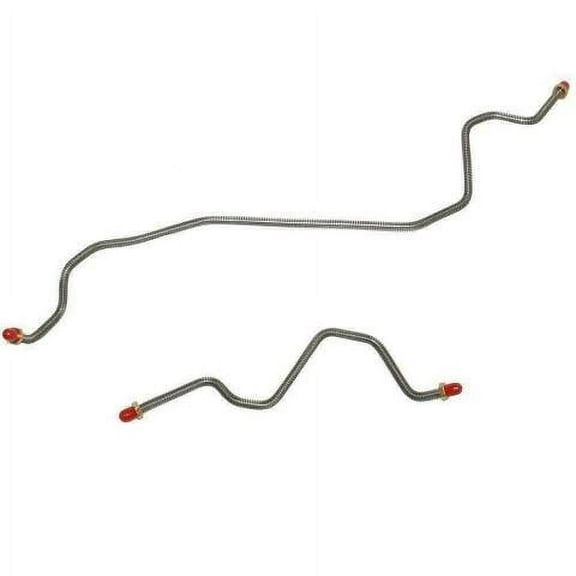 98-04 Chevrolet S10 w/o ZR2 Package, Pickup Truck, SUV w/ Rear Disc; Rear Axle Brake Lines-TRA9802SS