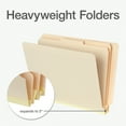thumbnail image 4 of Manila End Tab Classification Folders 2 Dividers, Letter Size, Manila, 10/Box, 4 of 4