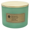 thumbnail image 1 of Hometrends 12oz Morning Rain Scented 2-Wick Frosted Jar Candle, 1 of 5