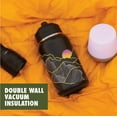 thumbnail image 2 of Ozark Trail 18 oz Stainless Steel Insulated Flip-Top Water Bottle, Black with Mountain Print, 2 of 9