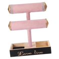 thumbnail image 1 of Velvet T-Bar Bangle Bracelet Holder Retail Shop Jewelry Resin Jewelry Display Display Stand Rack, 1 of 9