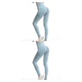thumbnail image 2 of Sonducket Correr Jogging Mujeres Pantalones de cintura alta Primavera Verano Niñas Gimnasio Fitness Hasta los tobillos Pantalones deportivos Azul L 2Conjunto, 2 of 6
