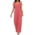 thumbnail image 5 of 2026 Wide Leg Jumpsuits for Women, Comfortable Overalls Wide Leg Cargo Pant Romper Fashion Summer Work Vacation Playsuits Pink S, 5 of 6