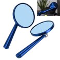 thumbnail image 4 of ESTINK Handlebar Mirror,Rearview Mirror Replacement,Retro Rear View Mirror CNC Aluminum Alloy Universal for Motorcycle 8mm 10mm Mounting Size, 4 of 8