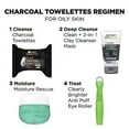 thumbnail image 3 of Garnier Skin Skinactive Clean+ Charcoal Oil-Free Makeup Remover Wipes, 2 Count, 3 of 3