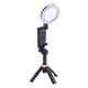 thumbnail image 1 of Mini Trípode de Diseño Mejorado con Bluetooth, Portátil, Telescópico, Multifuncional, Rotación de 360°, para Selfies para Teléfono, Color Negro A, 1 of 5
