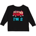 thumbnail image 3 of Inktastic Fire Truck 2nd Birthday Boys or Girls Long Sleeve Toddler T-Shirt, 3 of 5